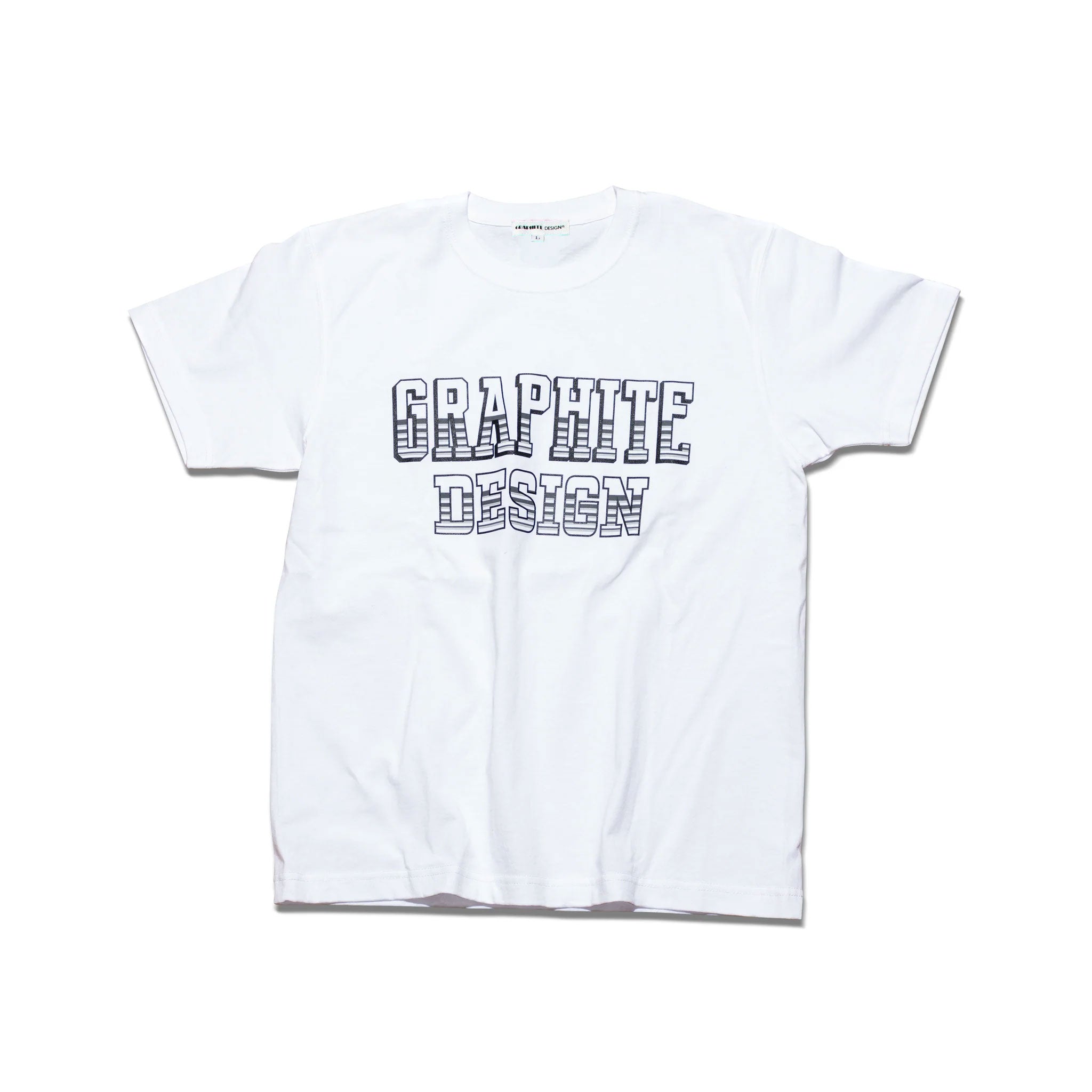 オリジナルプリントTシャツ（GRAPHITE DESIGN）白 – グラファイト