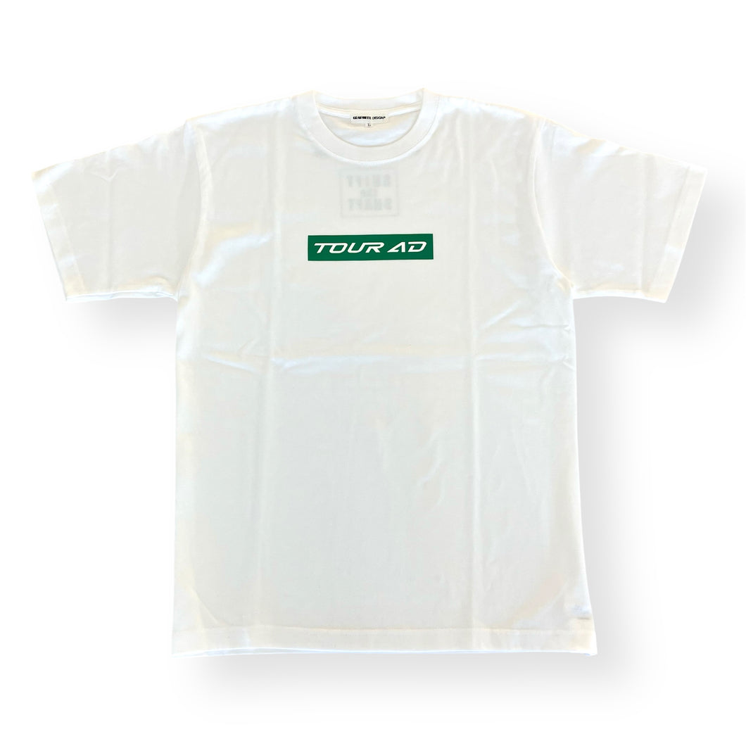 オリジナルTOUR ADボックスロゴＴシャツ　ホワイト