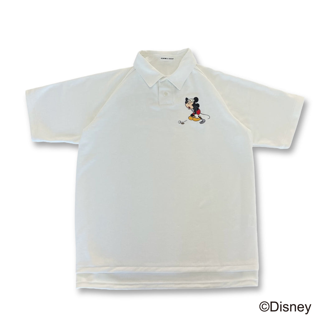 MICKEY MOUSE COLLECTIONポロシャツ2025 ホワイト