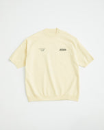 ユナイテッドアローズゴルフ×グラファイトデザイン　コラボレーション　モックニット WHITE