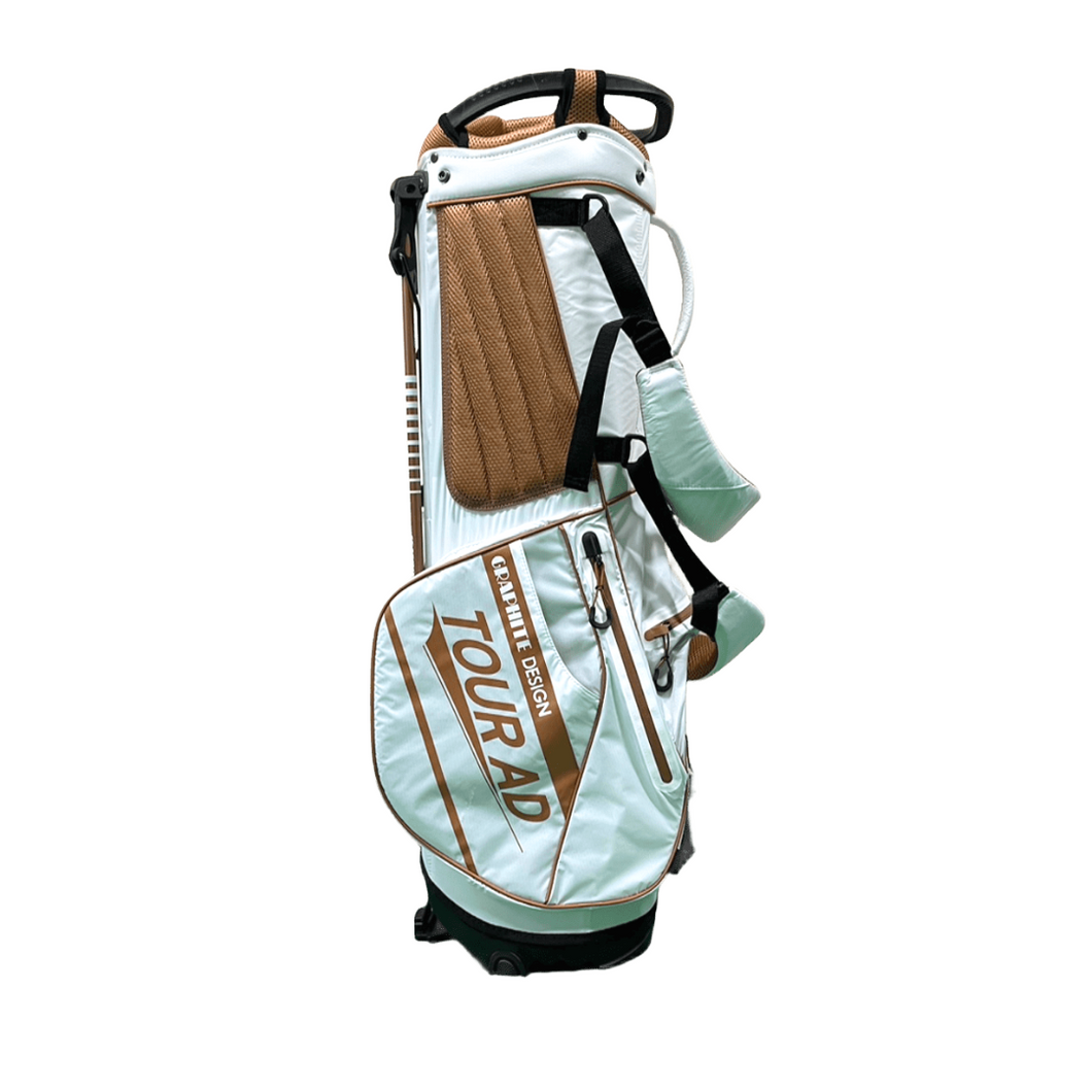 TOURADオリジナルスタンドキャディバッグ ホワイト/カッパー TOURADオリジナルスタンドキャディバッグ ホワイト/カッパー