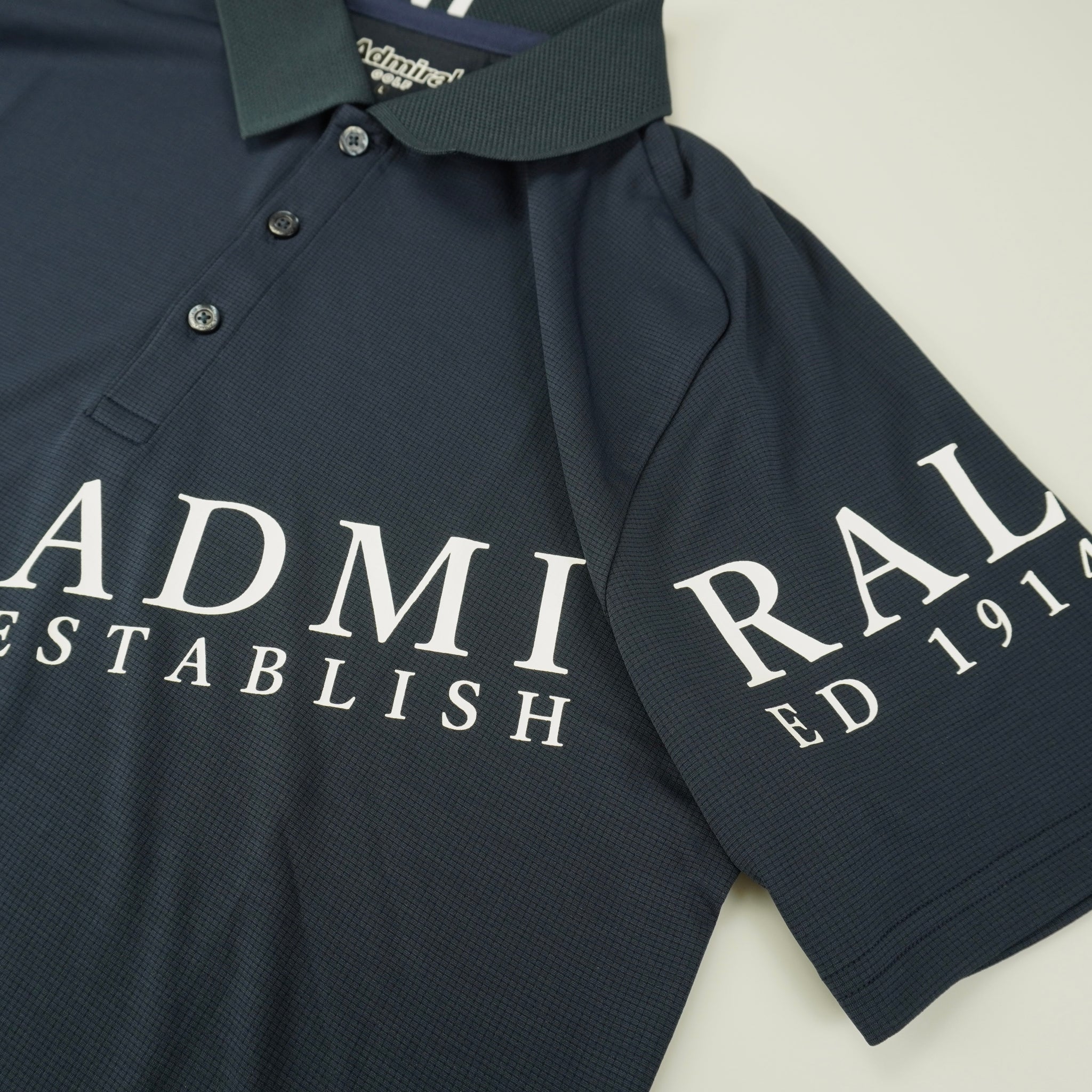 Admiral GOLF×GRAPHITE DESIGN 冷感カラットロゴポロシャツ / ネイビー